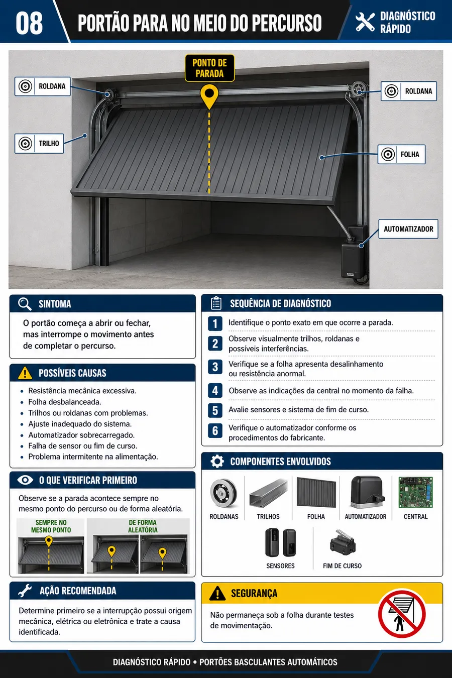 Ficha de diagnóstico de portões basculantes